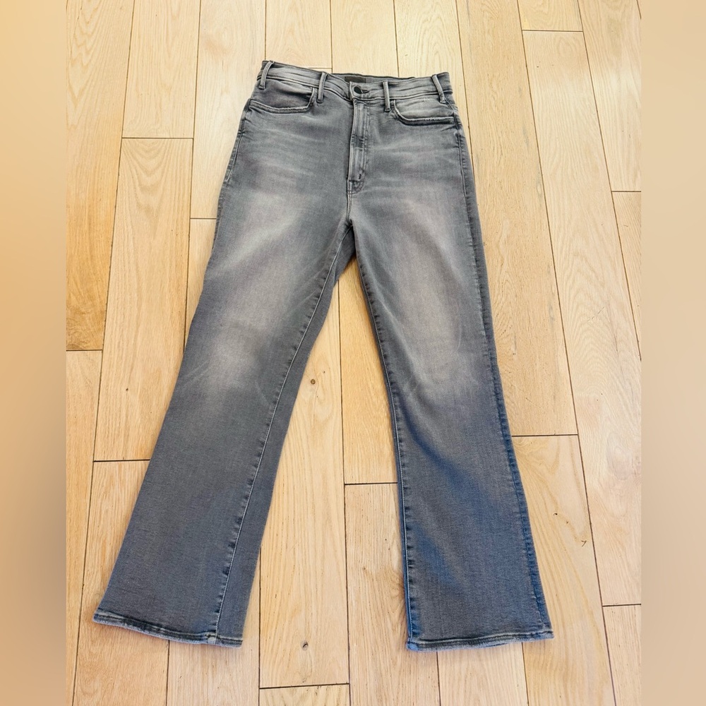 MOTHER Gray Hustler Ankle Jeans EUC